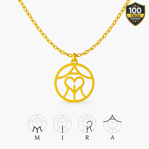 Personalisierbare Monogramm Namens-Kette