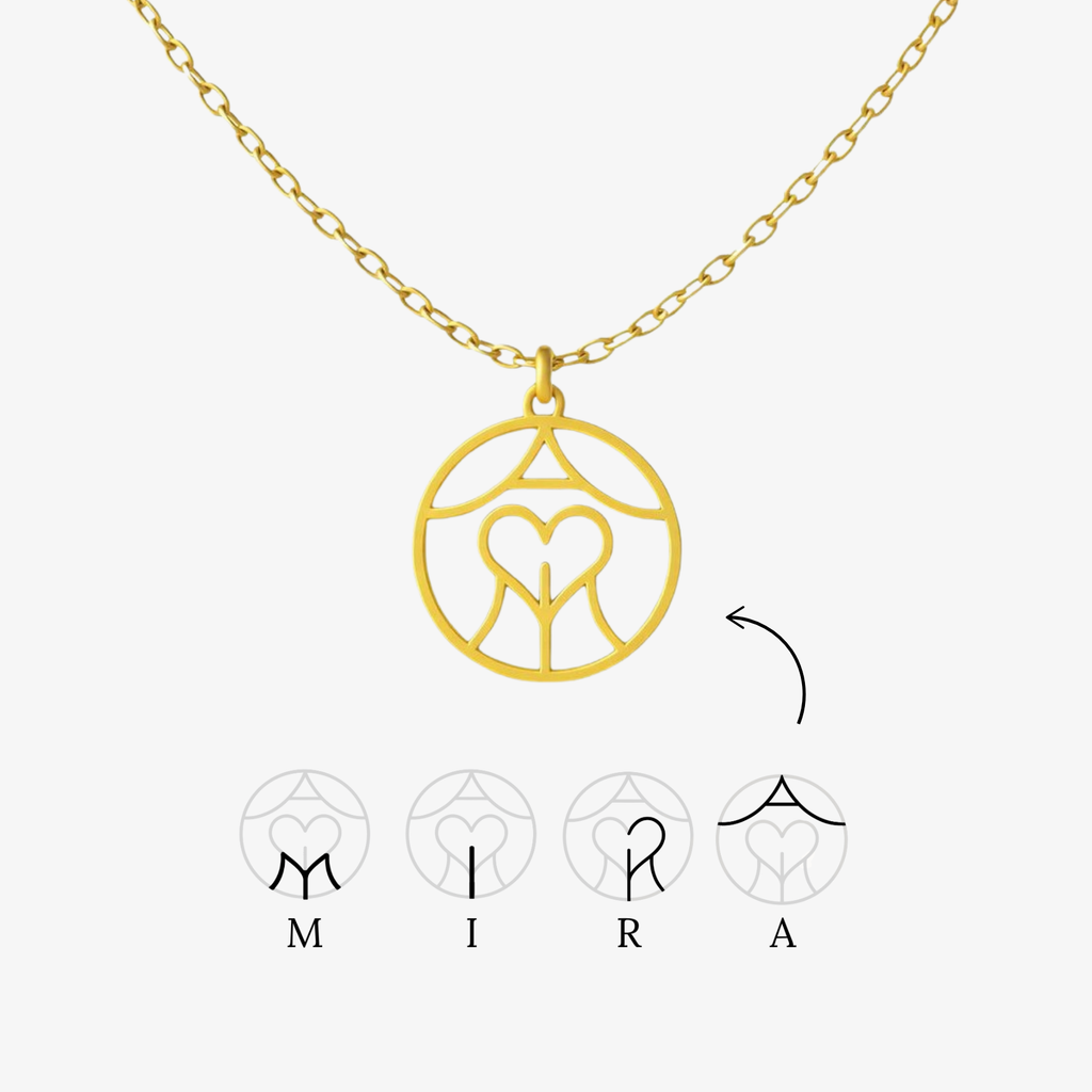 Personalisierbare Monogramm Namens-Kette