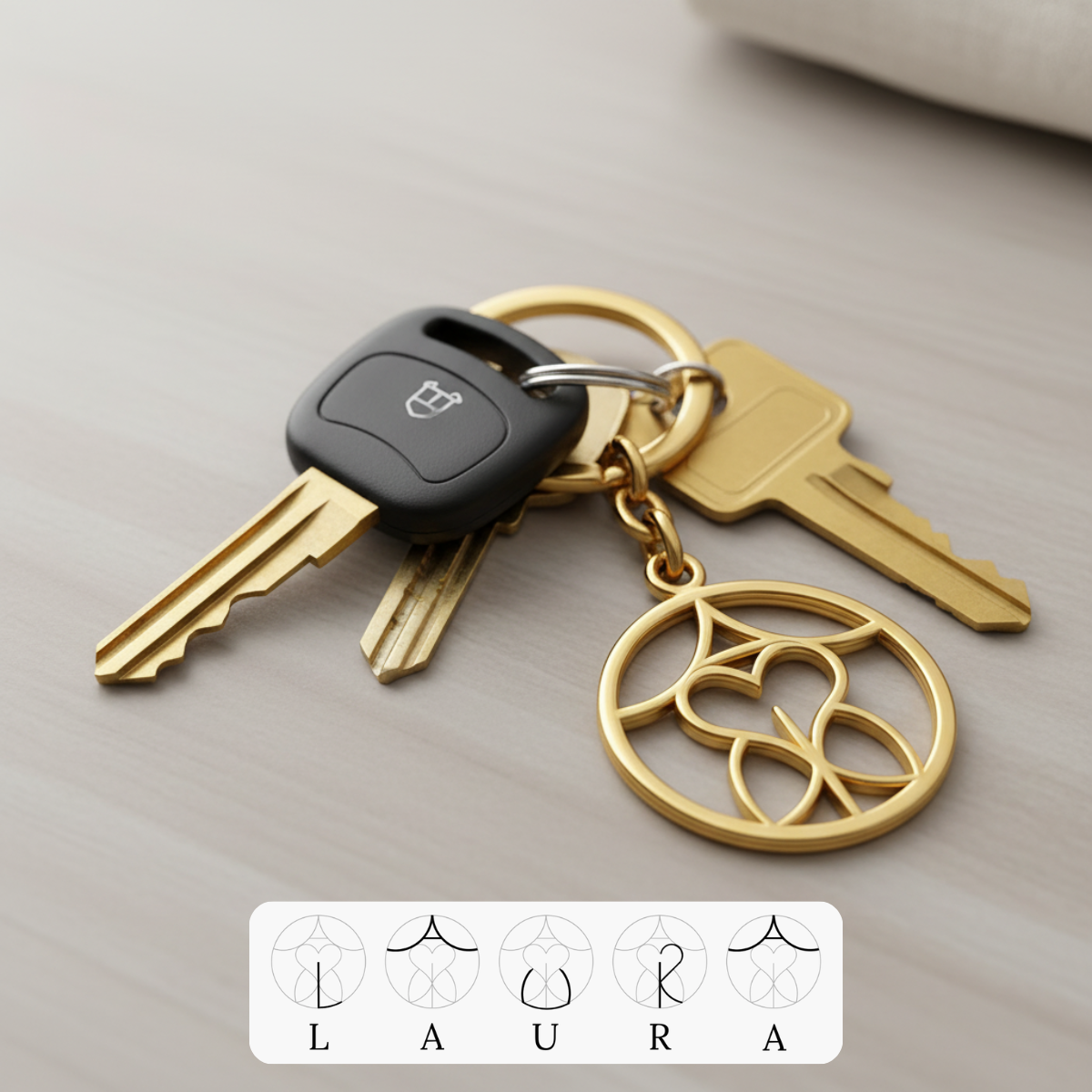 Personalisierbarer Monogramm-Anhänger