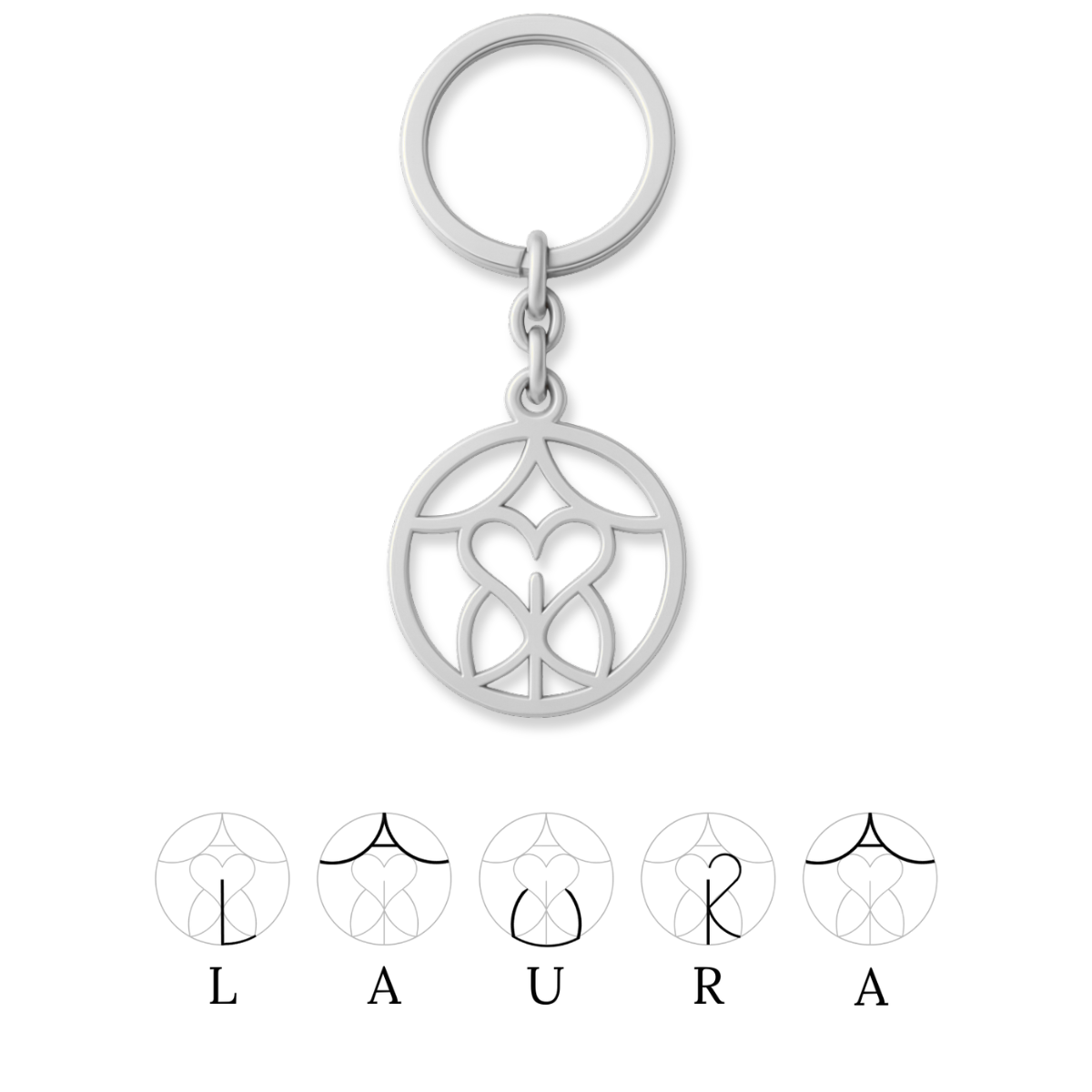 Personalisierbarer Monogramm-Anhänger