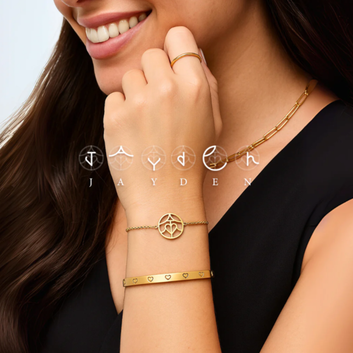 Personalisierbares Monogramm Namens-Armband