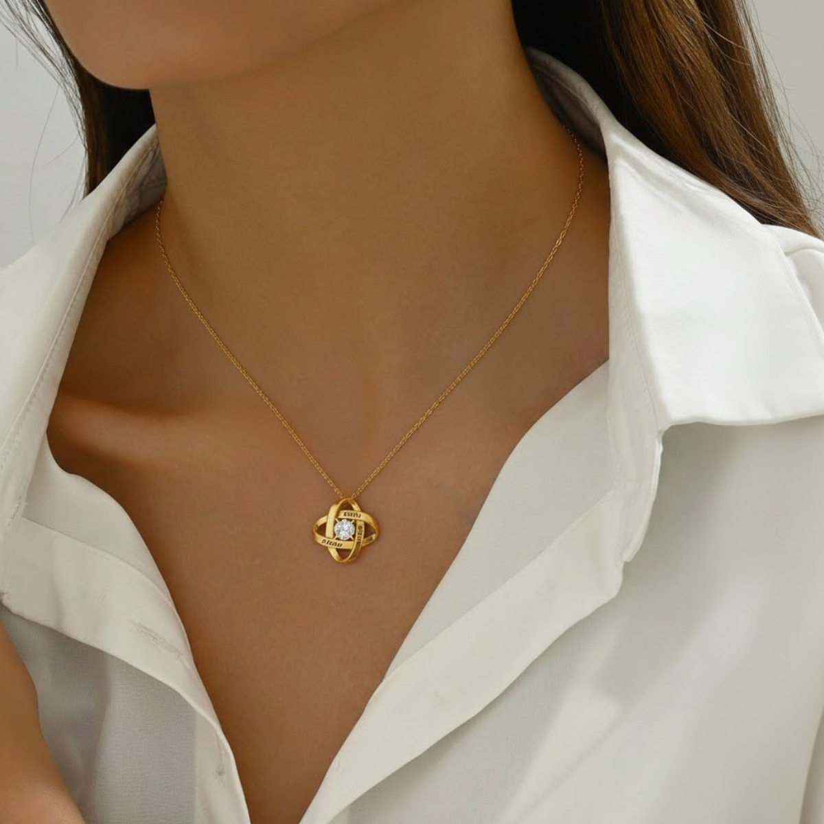 Unity Halskette mit Edelstein