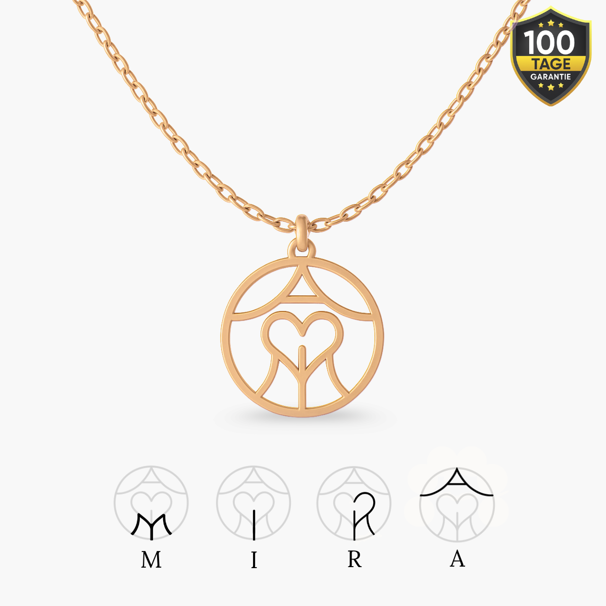 Personalisierbare Monogramm Namens-Kette