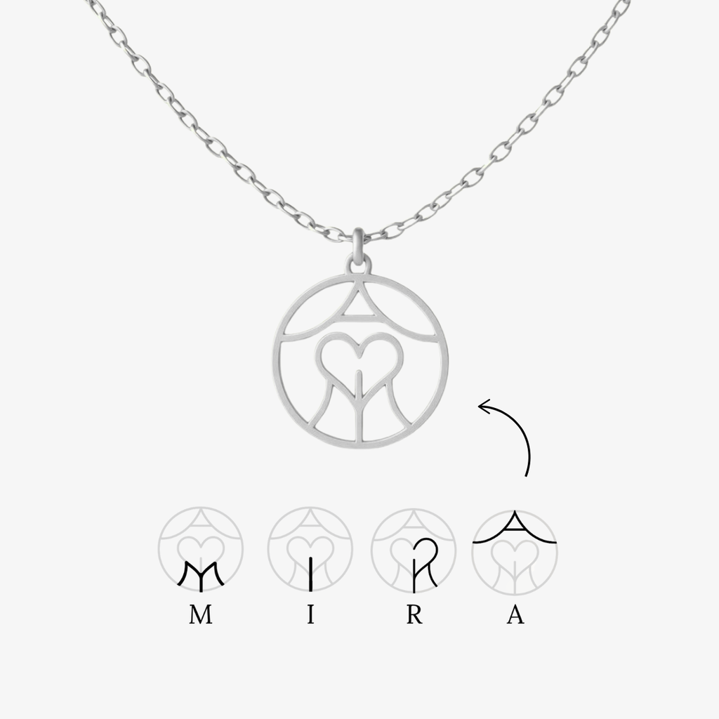 Personalisierbare Monogramm Namens-Kette