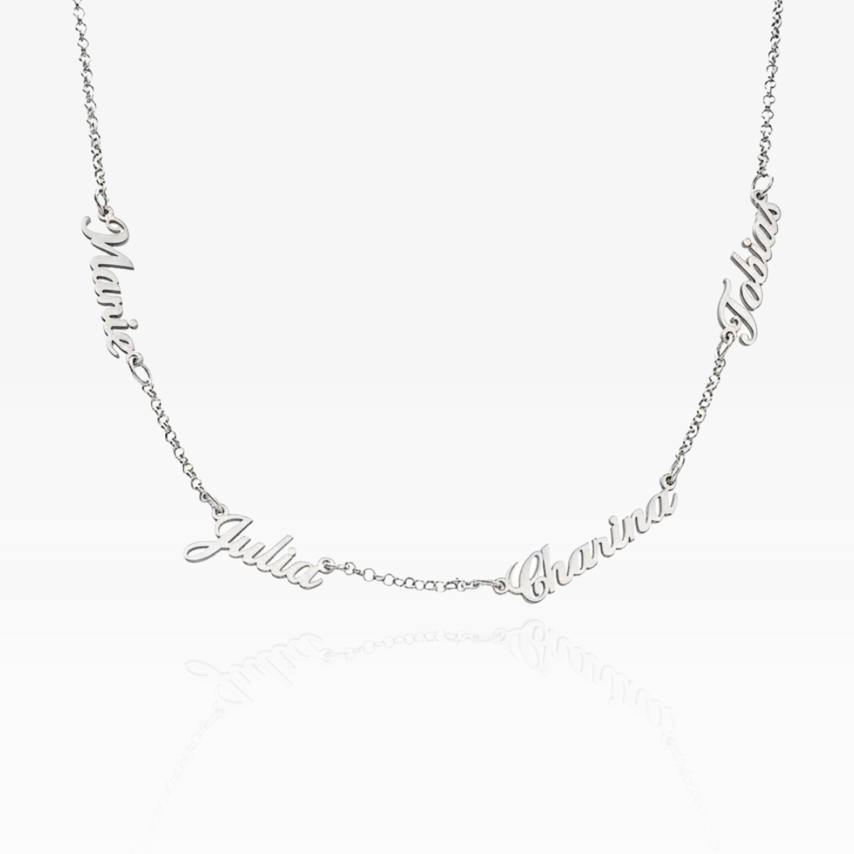 Mehrnamige Schriftzug-Halskette