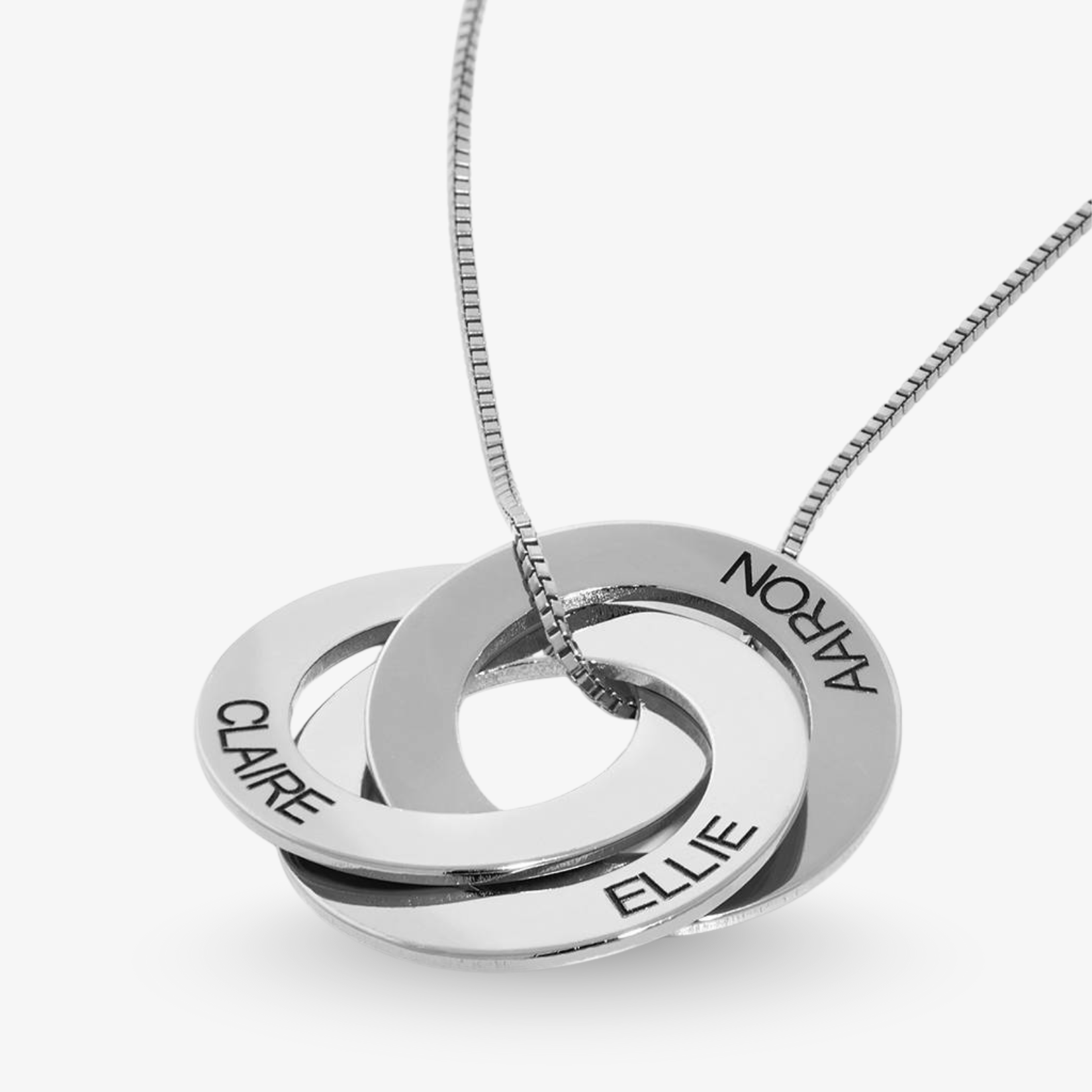 Ring-Halskette mit Gravur