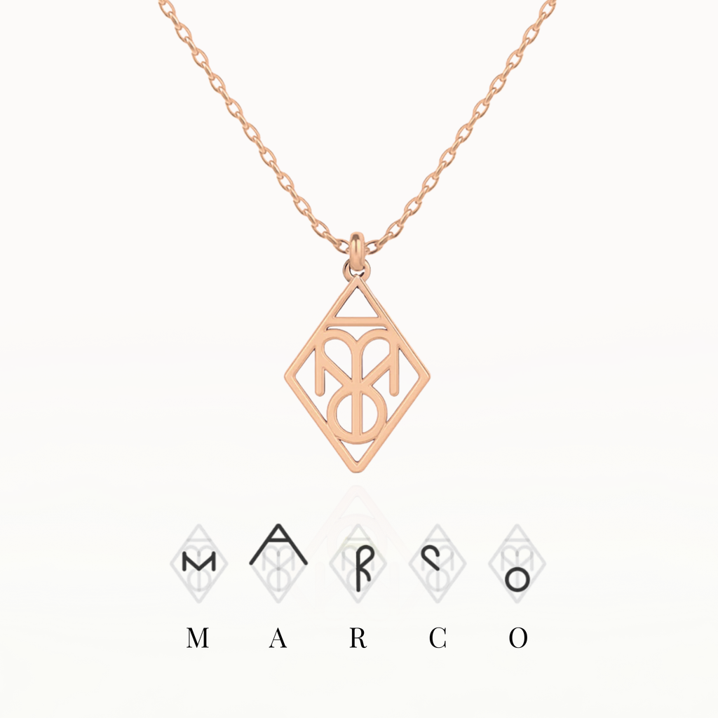 Personalisierbare Diamant Monogramm Namens-Kette