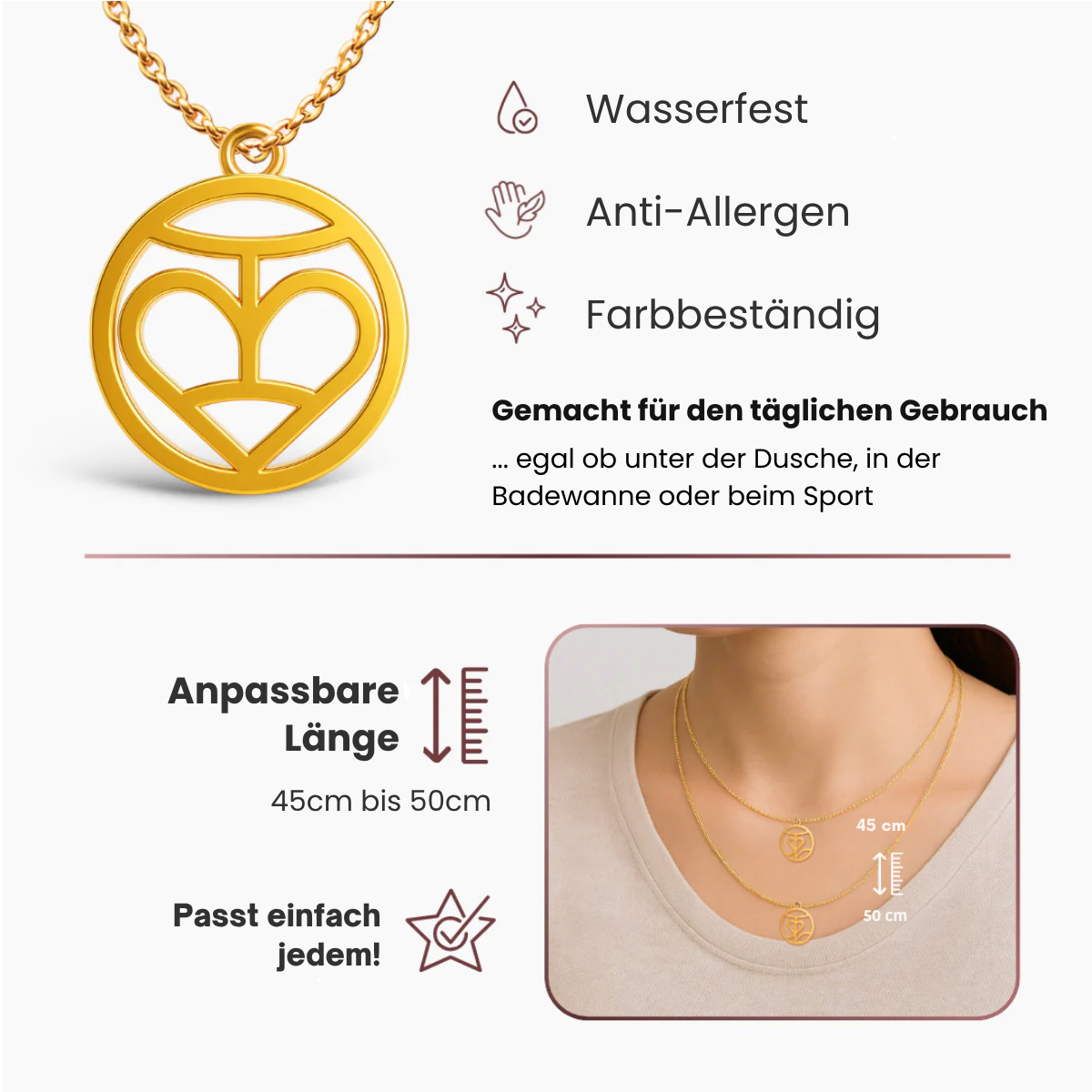 Personalisierbare Monogramm Namens-Kette
