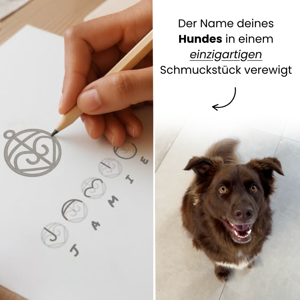 Personalisierbare Monogramm Namens-Kette