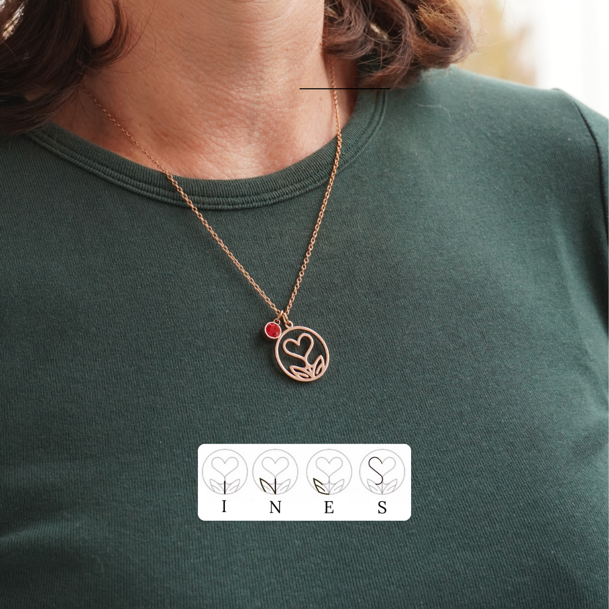 Personalisierbare Monogramm Namens-Kette
