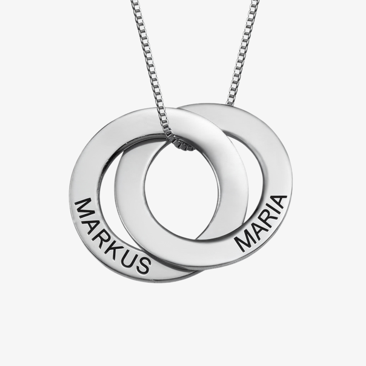 Ring-Halskette mit Gravur