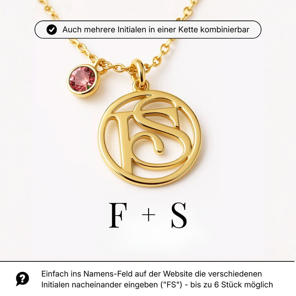 Personalisierbare Monogramm Namens-Kette