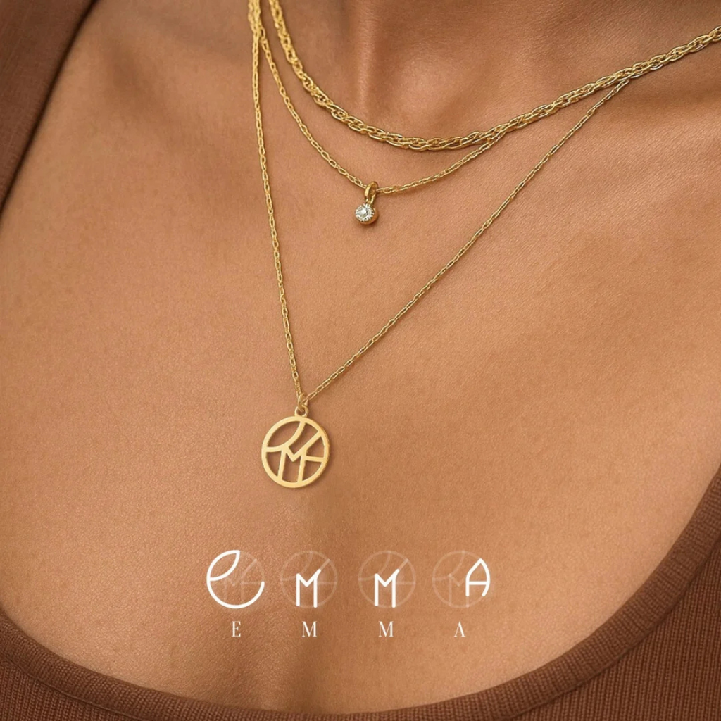 Personalisierbare Monogramm Namens-Kette