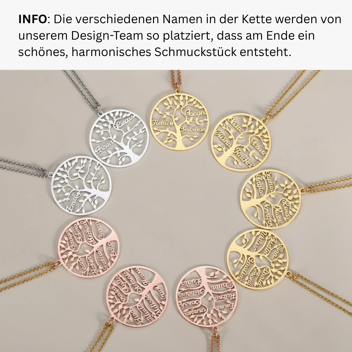 Heritage Familienbaum-Halskette