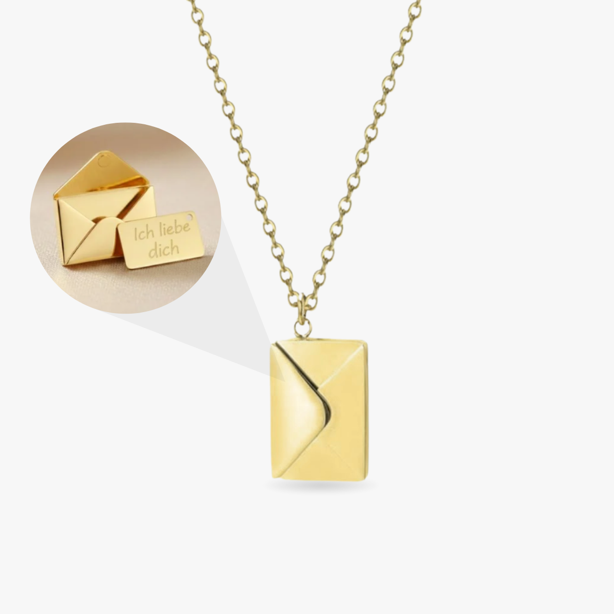 Love Letter Halskette - personalisierte Nachricht