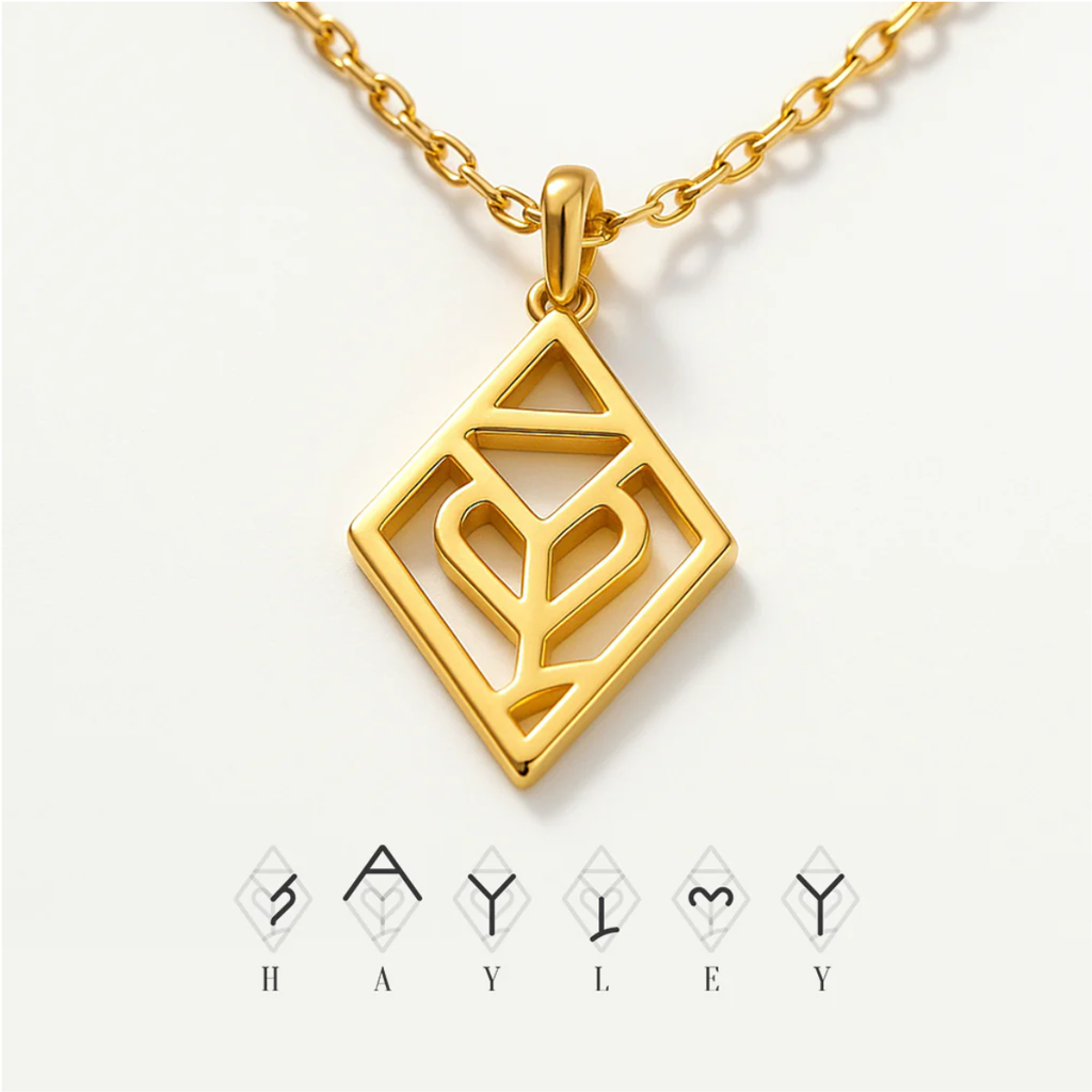 Personalisierbare Diamant Monogramm Namens-Kette