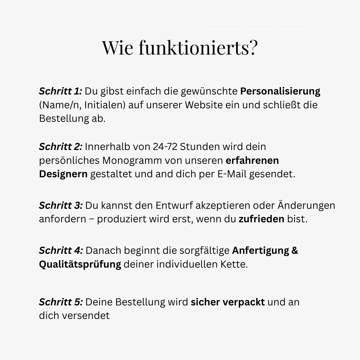 Personalisierbare Monogramm Namens-Kette