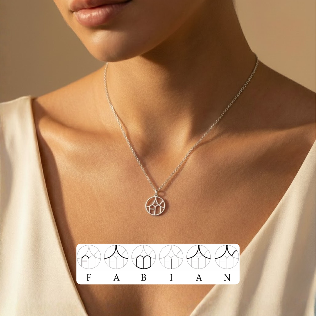 Personalisierbare Monogramm Namens-Kette