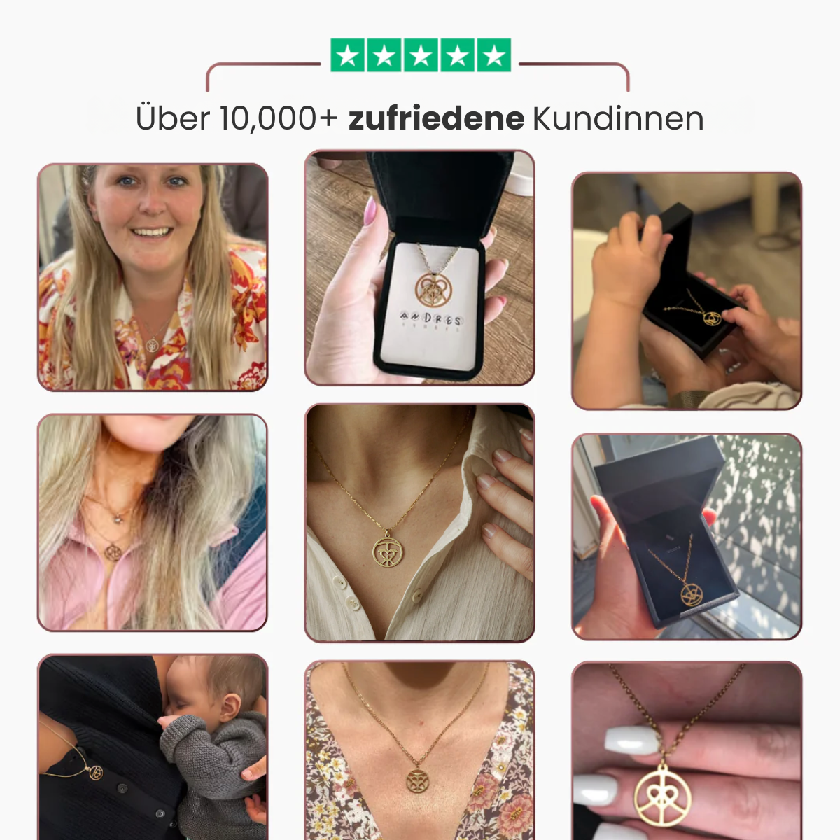 Personalisierbare Monogramm Namens-Kette