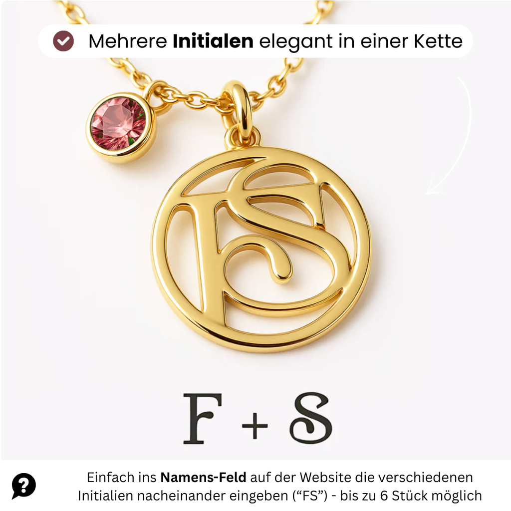 Personalisierbare Monogramm Namens-Kette
