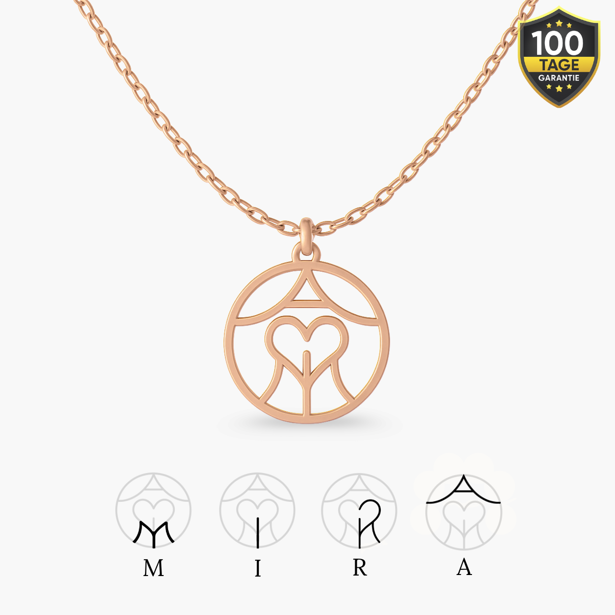 Personalisierbare Monogramm Namens-Kette